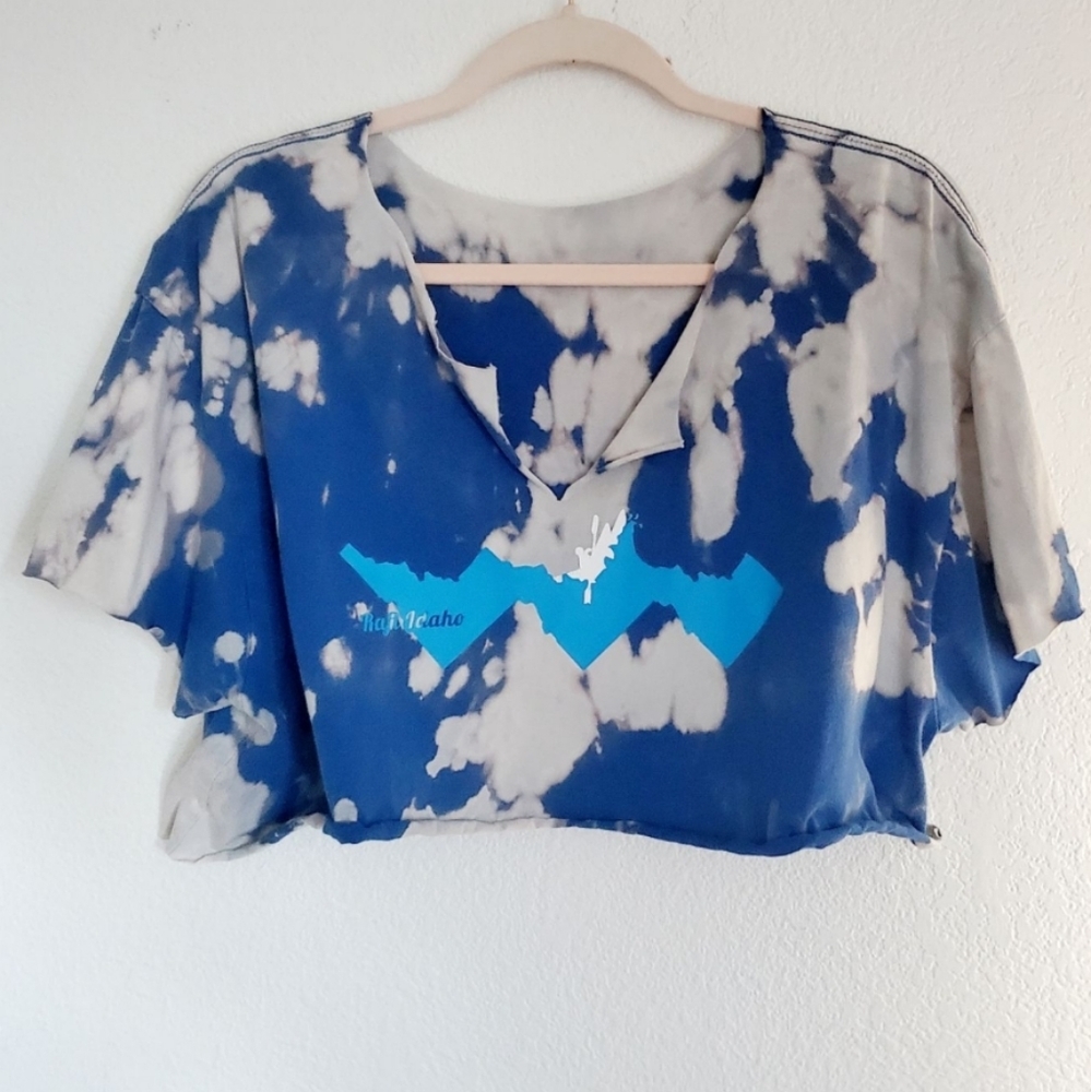 Bananna-inc Raft Idaho Custom One of a Kind Distressed Bleached Cropped …